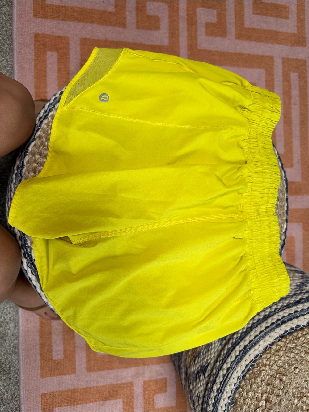 lululemon Bright Yellow Athletic Skirt with Logo Tag size 8